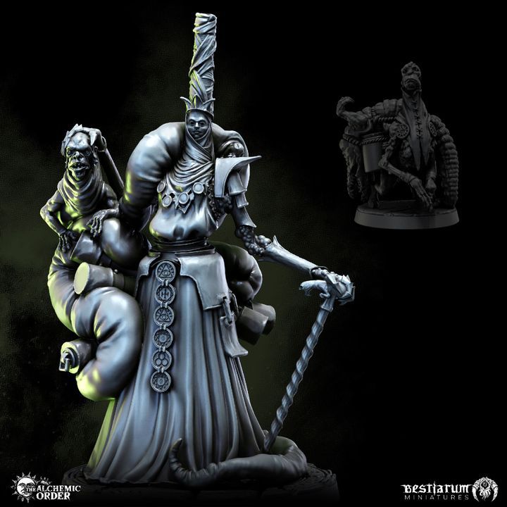 3D Printable High Alchemist Delphus | Alchemic Order | Cultist by